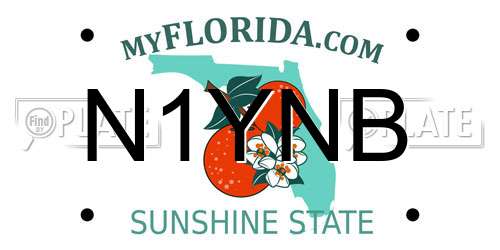 N1YNB Florida License Plate