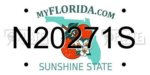 N20271S Florida License Plate