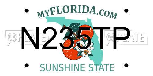 N235TP Florida License Plate