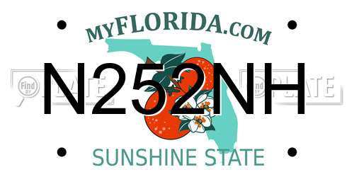 N252NH Florida License Plate