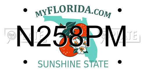 N258PM Florida License Plate