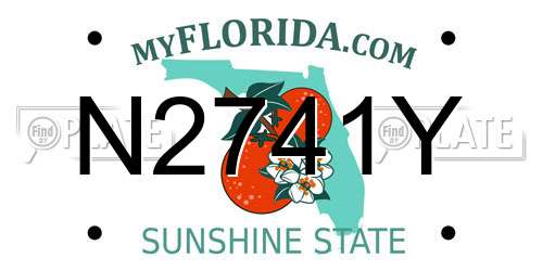 N2741Y Florida License Plate