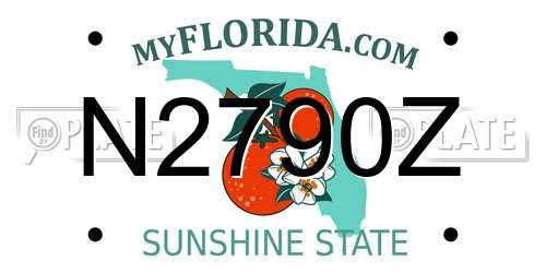 N2790Z Florida License Plate