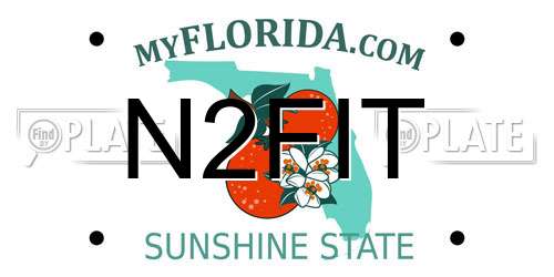 N2FIT Florida License Plate