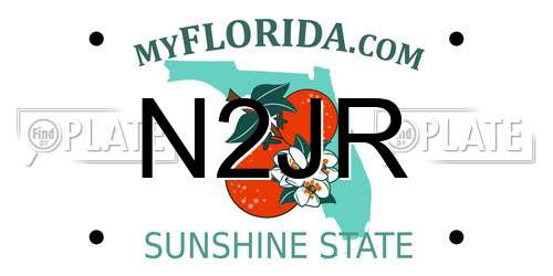 N2JR Florida License Plate