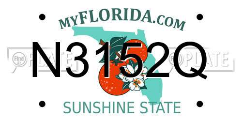 N3152Q Florida License Plate