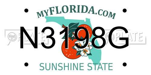 N3198G Florida License Plate