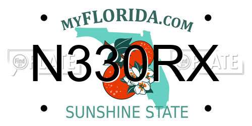 N330RX Florida License Plate