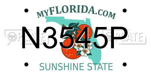 N3545P Florida License Plate