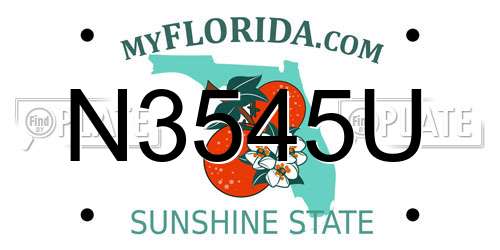 N3545U Florida License Plate