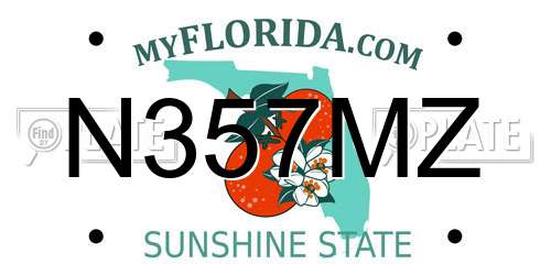 N357MZ Florida License Plate