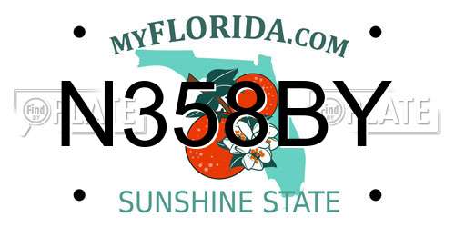 N358BY Florida License Plate