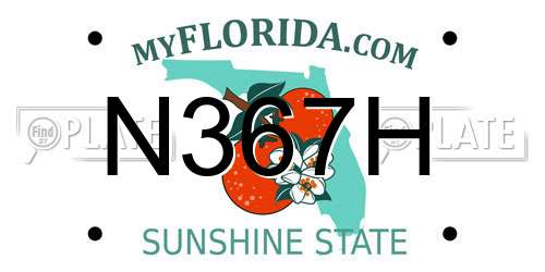 N367H Florida License Plate