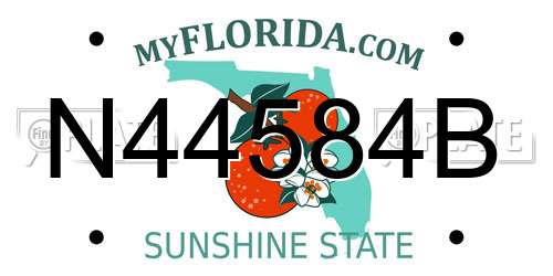 N44584B Florida License Plate