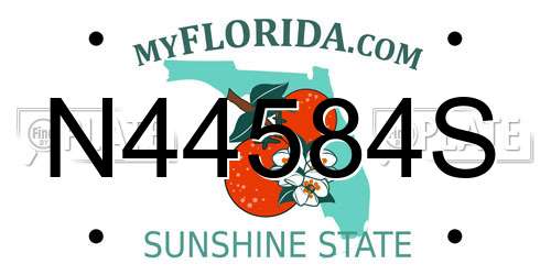 N44584S Florida License Plate