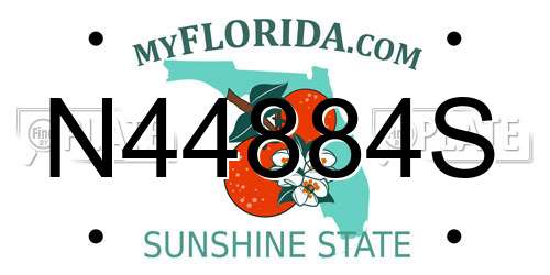 N44884S Florida License Plate