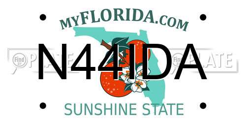 N44IDA Florida License Plate