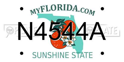 N4544A Florida License Plate