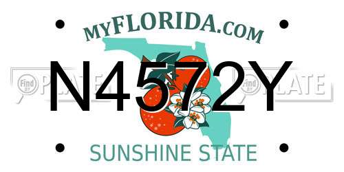 N4572Y Florida License Plate