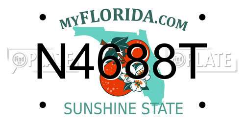 N4688T Florida License Plate
