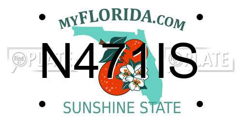 N471IS Florida License Plate