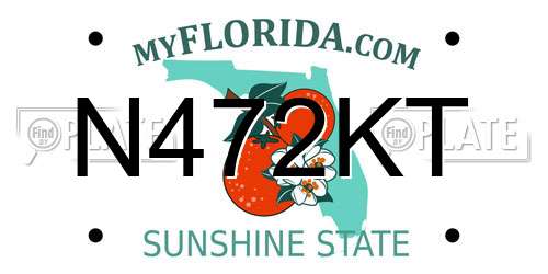 N472KT Florida License Plate