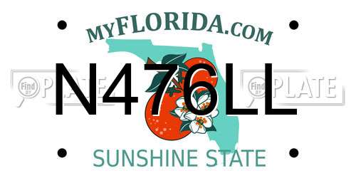 N476LL Florida License Plate