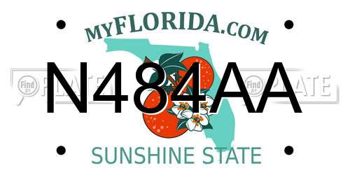 N484AA Florida License Plate