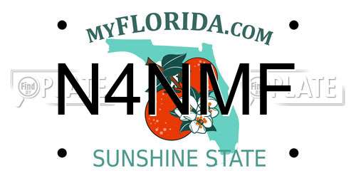 N4NMF Florida License Plate