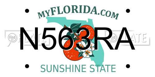 N563RA Florida License Plate