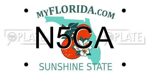 N5CA Florida License Plate