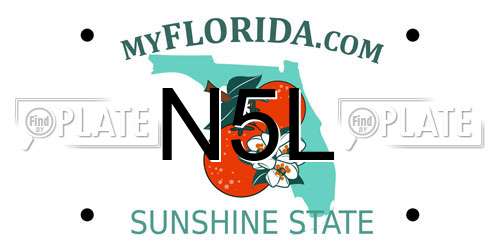 N5L Florida License Plate