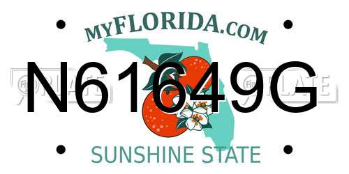 N61649G Florida License Plate