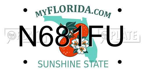 N681FU Florida License Plate