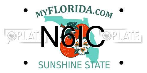 N6IC Florida License Plate