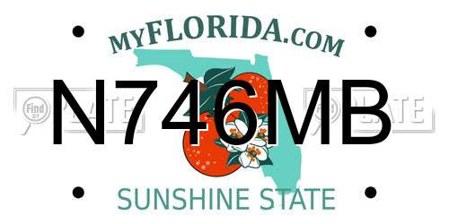 N746MB Florida License Plate