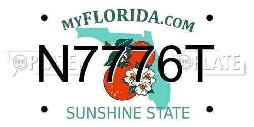 N7776T Florida License Plate