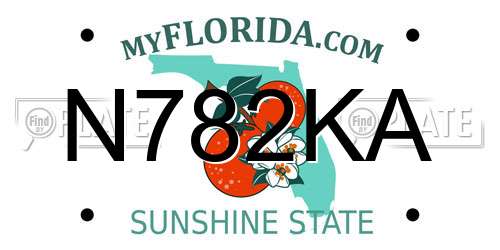 N782KA Florida License Plate