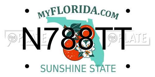N788TT Florida License Plate