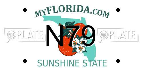 N79 Florida License Plate
