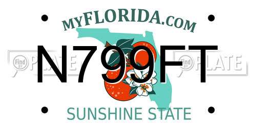 N799FT Florida License Plate