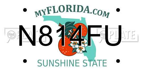 N814FU Florida License Plate