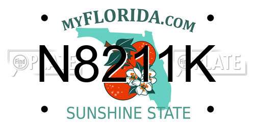 N8211K Florida License Plate