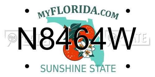 N8464W Florida License Plate