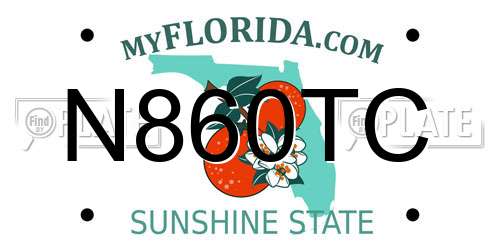 N860TC Florida License Plate
