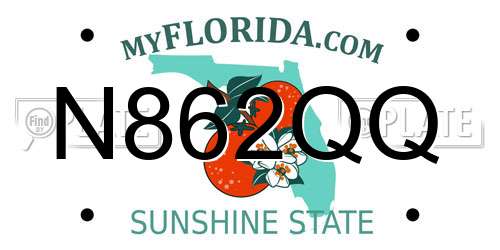 N862QQ Florida License Plate