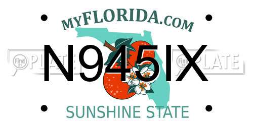 N945IX Florida License Plate