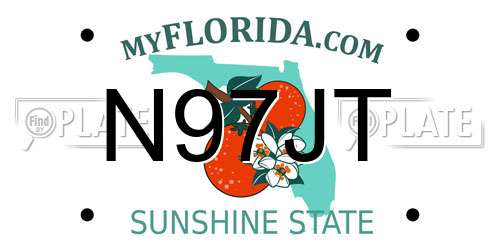N97JT Florida License Plate