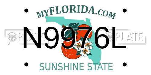 N9976L Florida License Plate