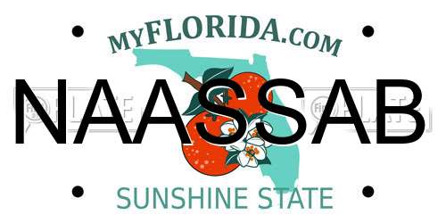 NAASSAB Florida License Plate